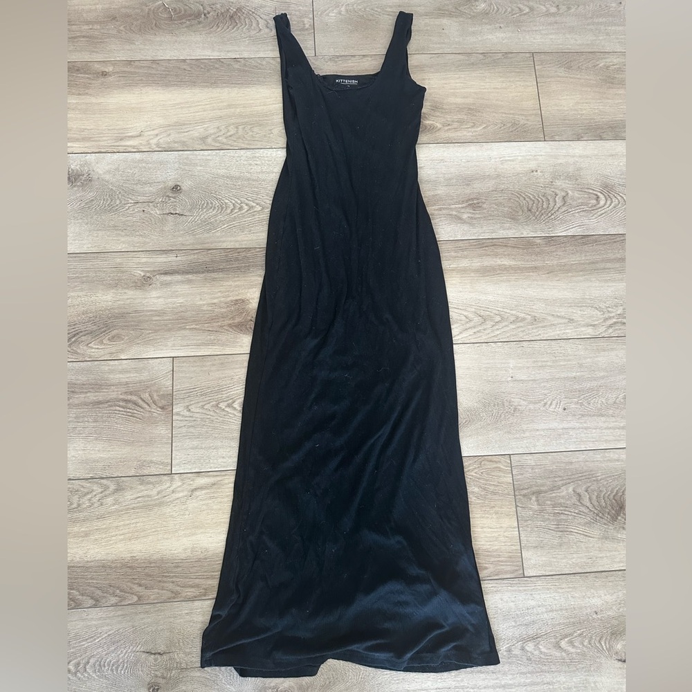 Kittenish Lace Ribbed Maxi - Picture 2 of 3